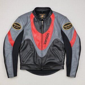 Vintage RARE Vanson Competition Weight Leather Motorcycle Made in USA Sz 48